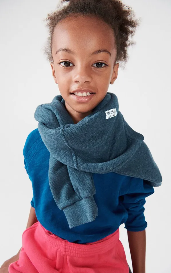 American Vintage Sweatshirts Kids Sweatshirt Doven Overdyed Aster American Vintage Sweatshirts Kids Sweatshirt Doven Overdyed Aster