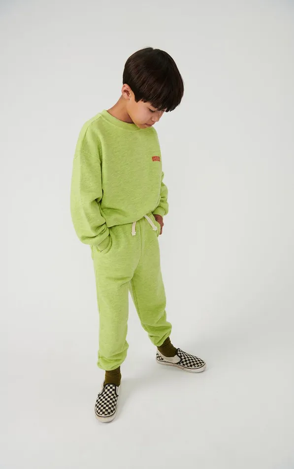 American Vintage Sweatshirts Kids Sweatshirt Doven Overdyed Fluorescent Yellow