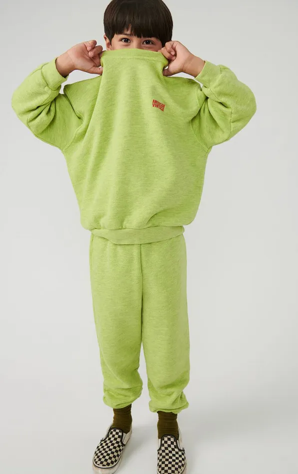 American Vintage Sweatshirts Kids Sweatshirt Doven Overdyed Fluorescent Yellow American Vintage Sweatshirts Kids Sweatshirt Doven Overdyed Fluorescent Yellow