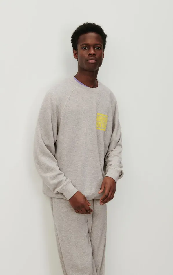 American Vintage Sweatshirts Men Sweatshirt Zofbay Heather Grey