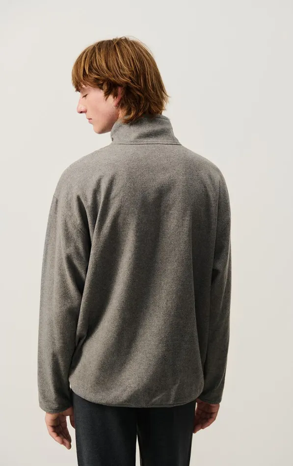American Vintage Sweatshirts Men Top Vylow Heather Grey American Vintage Sweatshirts Men Top Vylow Heather Grey