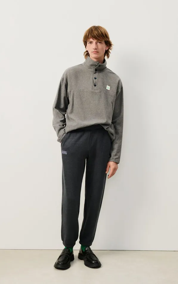 American Vintage Sweatshirts Men Top Vylow Heather Grey American Vintage Sweatshirts Men Top Vylow Heather Grey