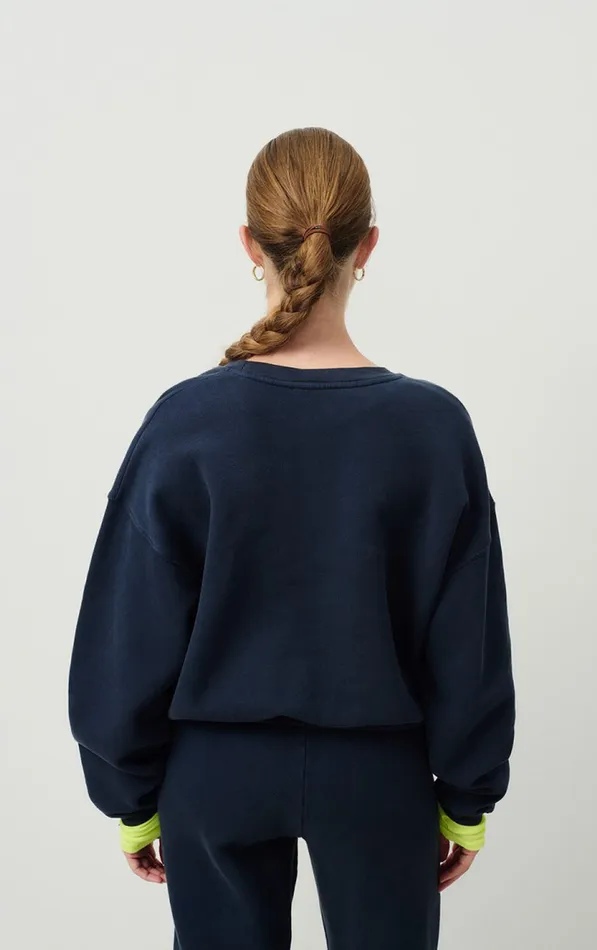 American Vintage Sweatshirts Women Sweatshirt Izubird Vintage Navy
