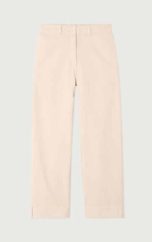 American Vintage Trousers Women Trousers Uyabow Melange Ecru American Vintage Trousers Women Trousers Uyabow Melange Ecru