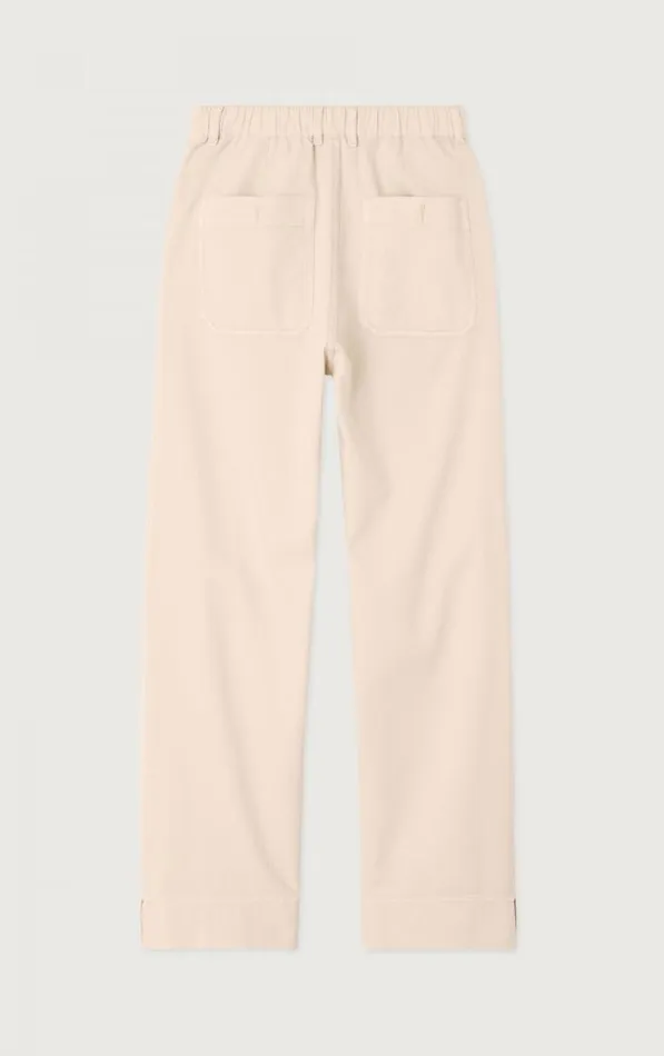 American Vintage Trousers Women Trousers Uyabow Melange Ecru American Vintage Trousers Women Trousers Uyabow Melange Ecru