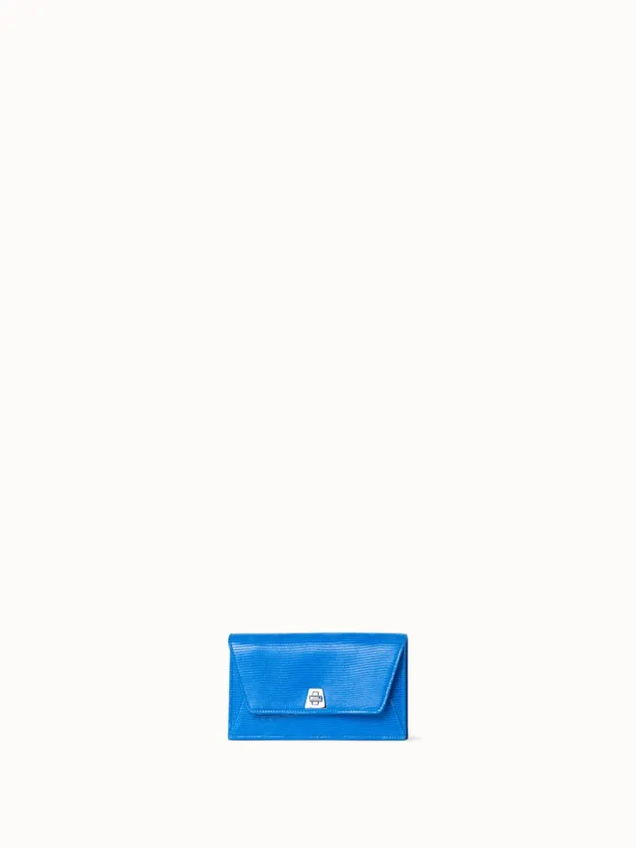 Anouk Envelope Bag With Shiny Lizard Finish Regatta Women Akris Shoulder Bags