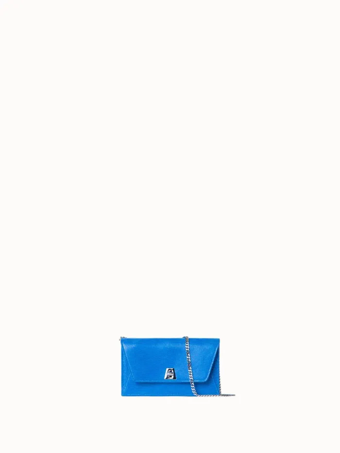 Anouk Envelope Bag With Shiny Lizard Finish Regatta Women Akris Shoulder Bags