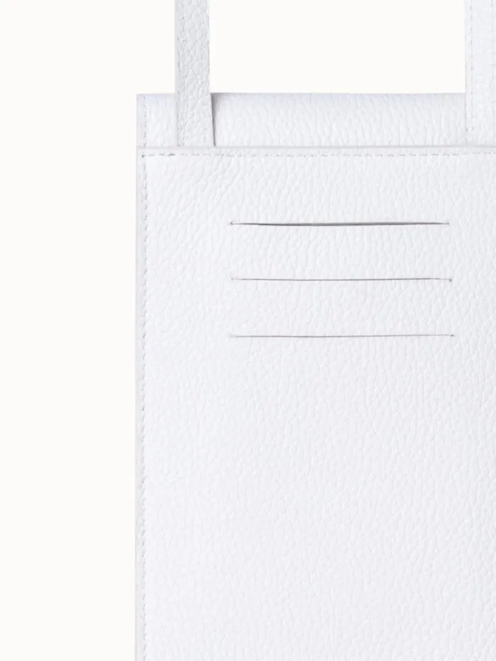 Anouk Phone Pouch In Cervocalf Leather Weiss Women Akris Mini Bags