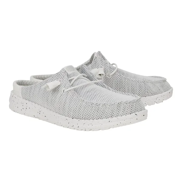 Apparel heydude Wendy Slip Stretch Sox Stone White Mules