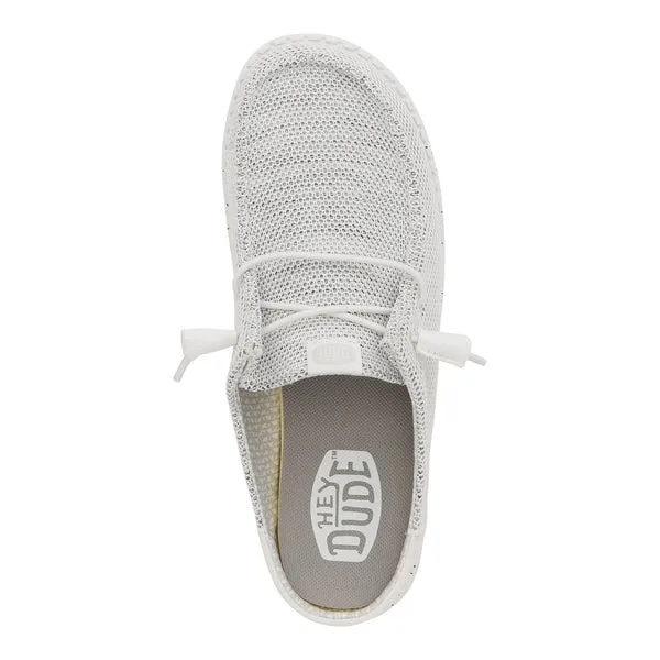 Apparel heydude Wendy Slip Stretch Sox Stone White Mules