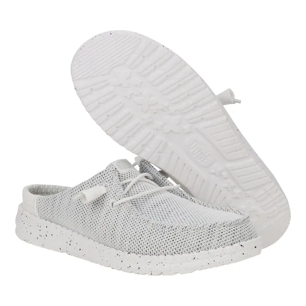 Apparel heydude Wendy Slip Stretch Sox Stone White Mules