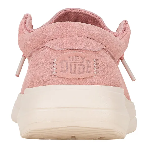 Apparel Platforms heydude Wendy Comf Suede Rose PinkWhisper Pink