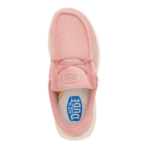 Apparel Platforms heydude Wendy Comf Suede Rose PinkWhisper Pink