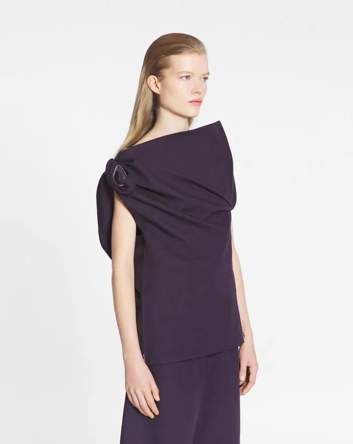 Asymmetrical Top Japanese Ink Women Lanvin Tops Asymmetrical Top Japanese Ink Women Lanvin Tops