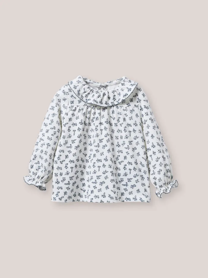 Baby Cyrillus Baby Girl Antoinette Print TShirt In Organic Cotton Imp Antoinette