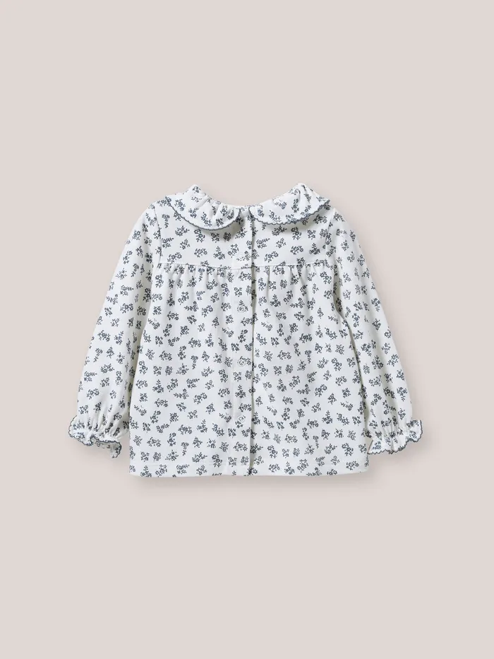Baby Cyrillus Baby Girl Antoinette Print TShirt In Organic Cotton Imp Antoinette