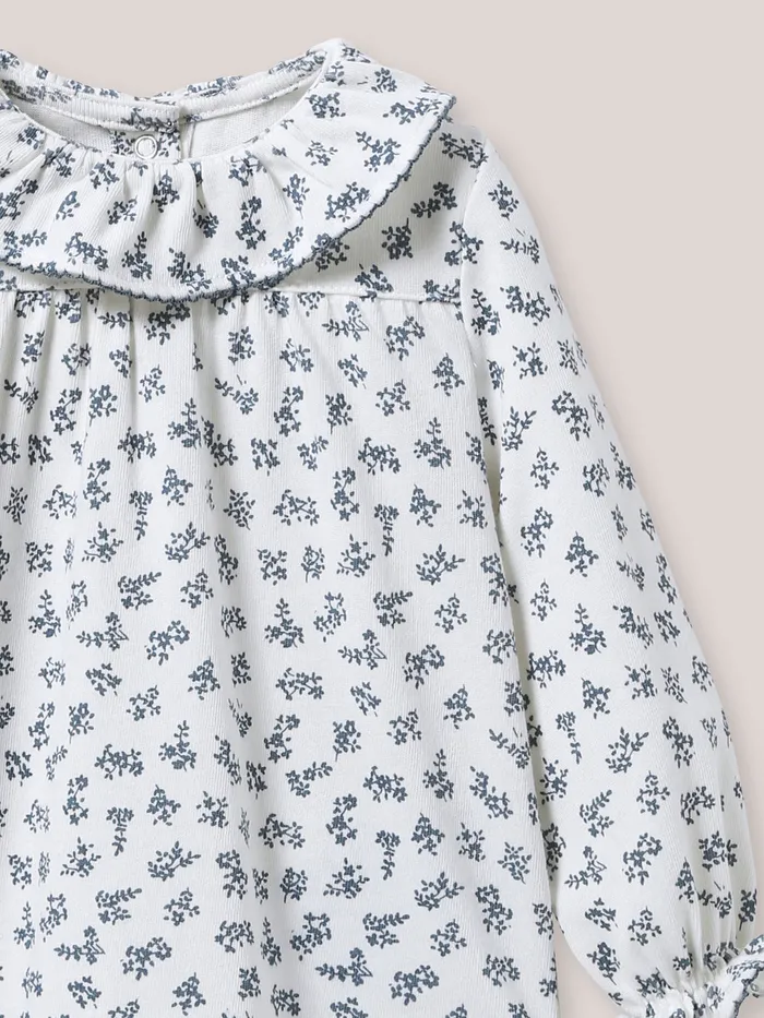 Baby Cyrillus Baby Girl Antoinette Print TShirt In Organic Cotton Imp Antoinette