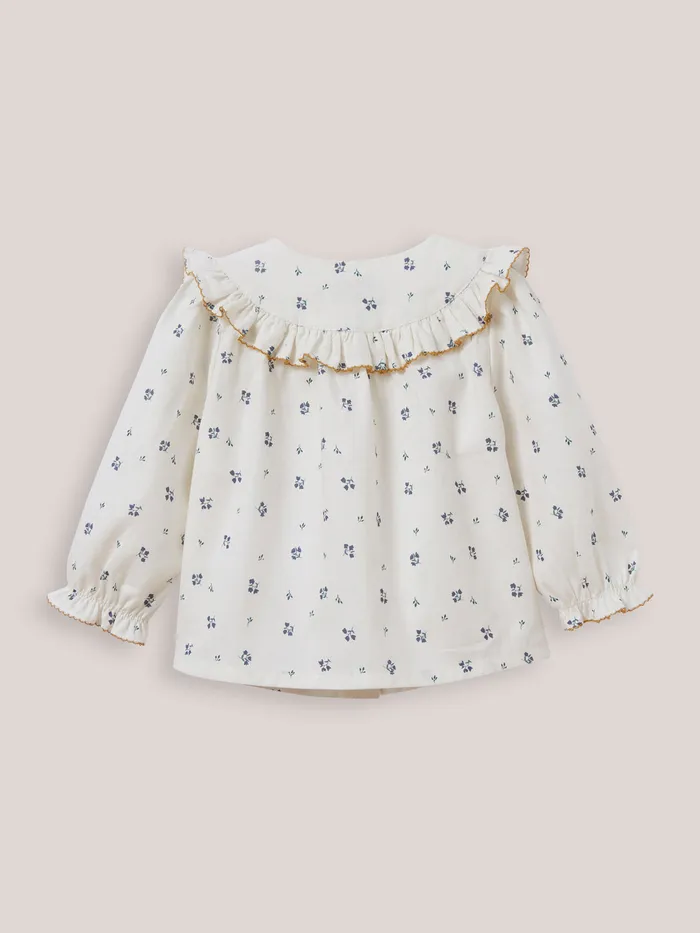 Baby Cyrillus Baby Girl CassyPrint Ruffled Shirt Imp Cassy