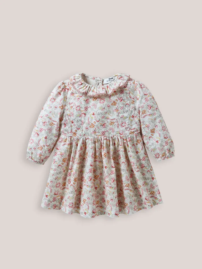 Baby Cyrillus Baby Girl Mireille Print Dress Imp Mireille
