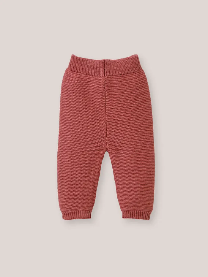 Baby Cyrillus Birth Organic Cotton And Wool Leggings Vieux Rose