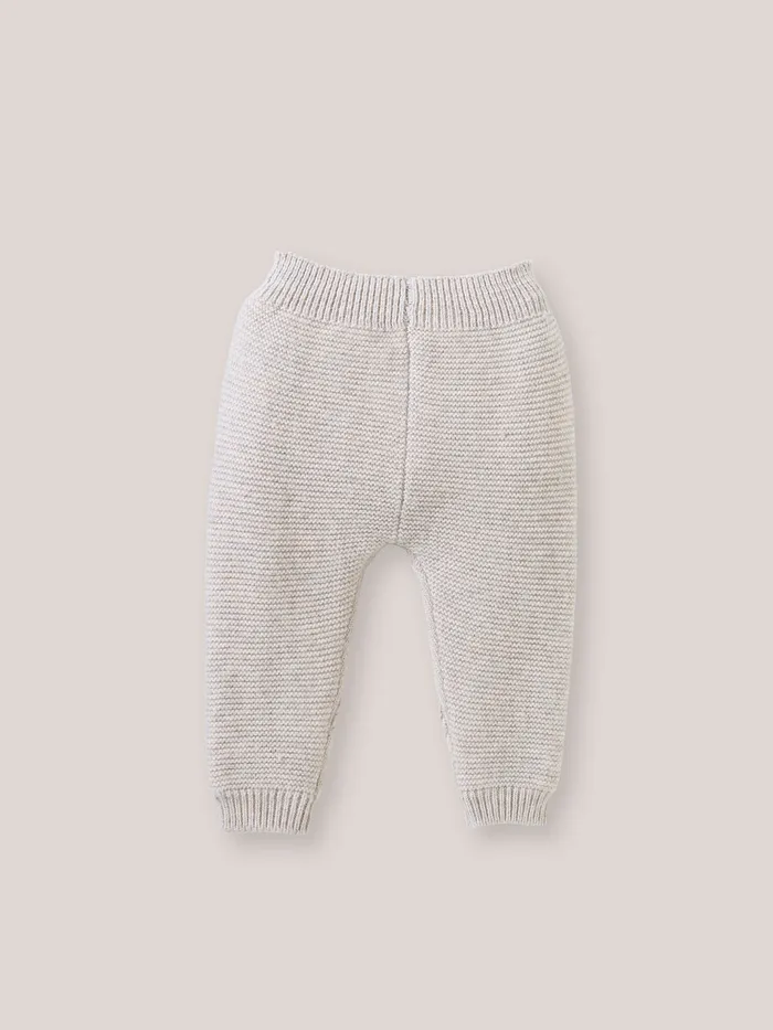 Baby Cyrillus Birth Wool And Cashmere Leggings Beige Chine