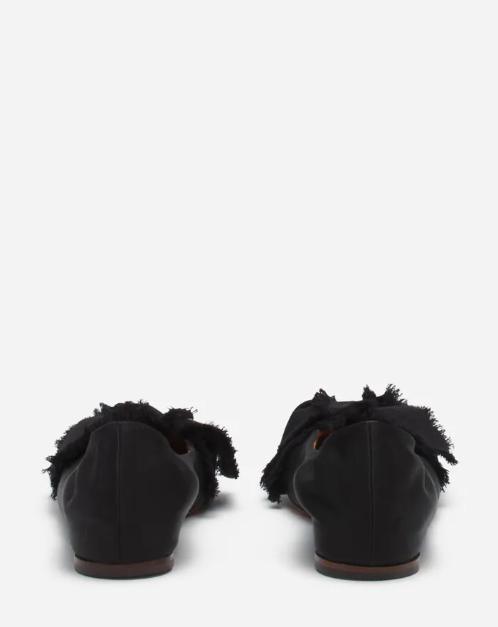 Ballerina Flat With A Satin Bow Black Women Lanvin Loafers Ballerina Flat With A Satin Bow Black Women Lanvin Loafers