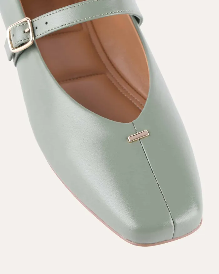 BALLET jomercer Women April casual flats pistachio green leather BALLET jomercer Women April casual flats pistachio green leather