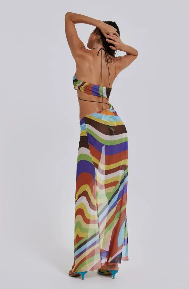 Beach Cover Ups Women Jaded London Oliana Draped Maxi Dress