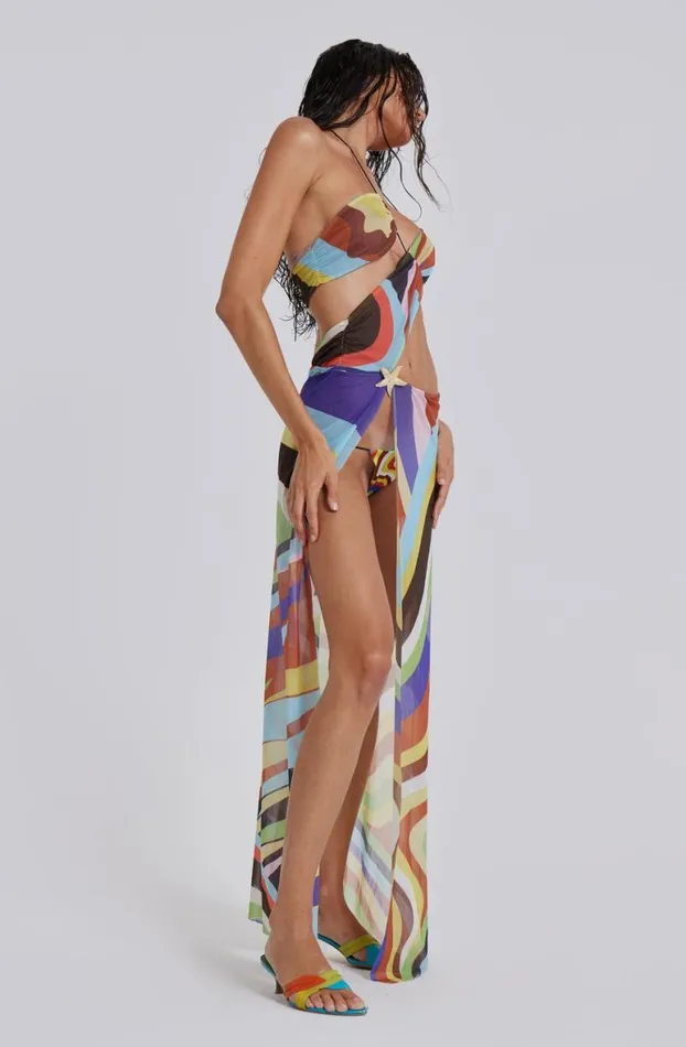 Beach Cover Ups Women Jaded London Oliana Draped Maxi Dress