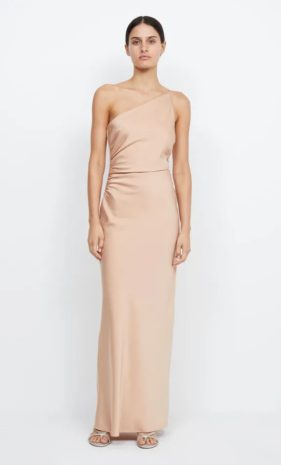 Bec Bridge Bridesmaids Dresses ETERNITY ASYM MAXI DRESS Rose Gold 8211 Women