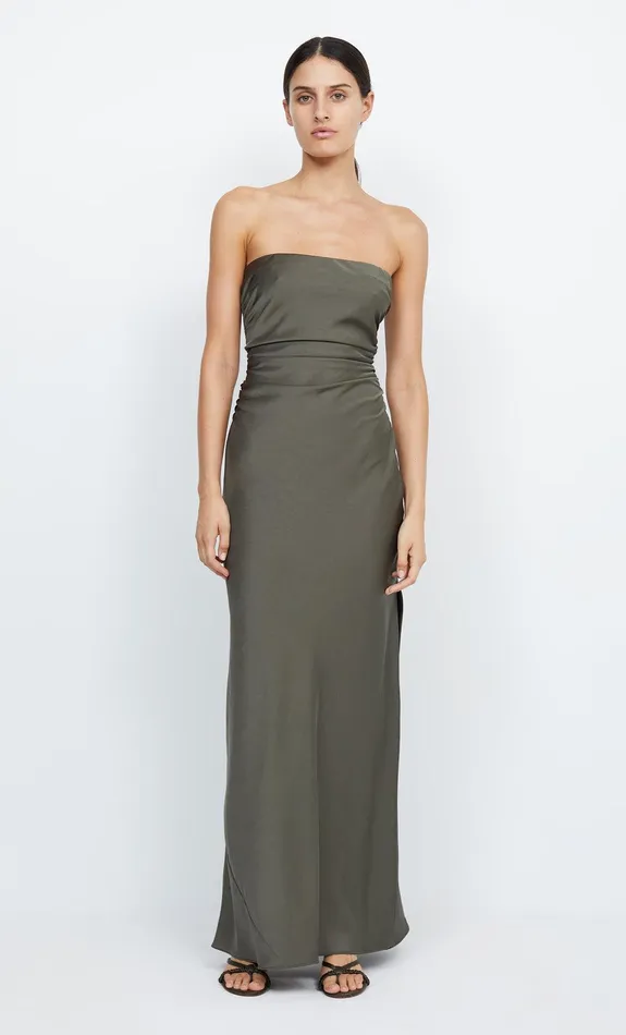 Bec Bridge Bridesmaids Dresses ETERNITY STRAPLESS MAXI Dark Willow 8211 Women