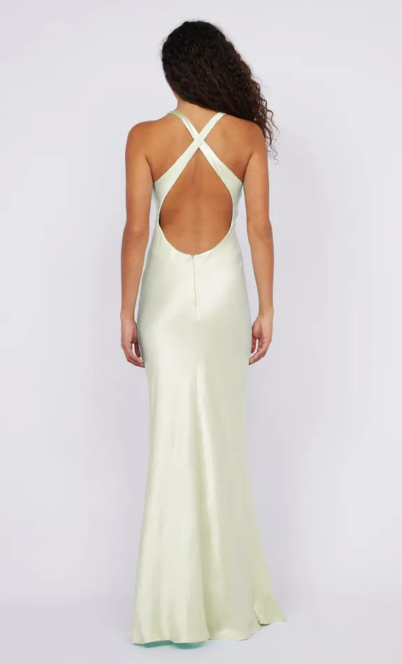 Bec Bridge Bridesmaids Dresses MAXINA CROSSOVER DRESS Ice Yellow 8211 Women