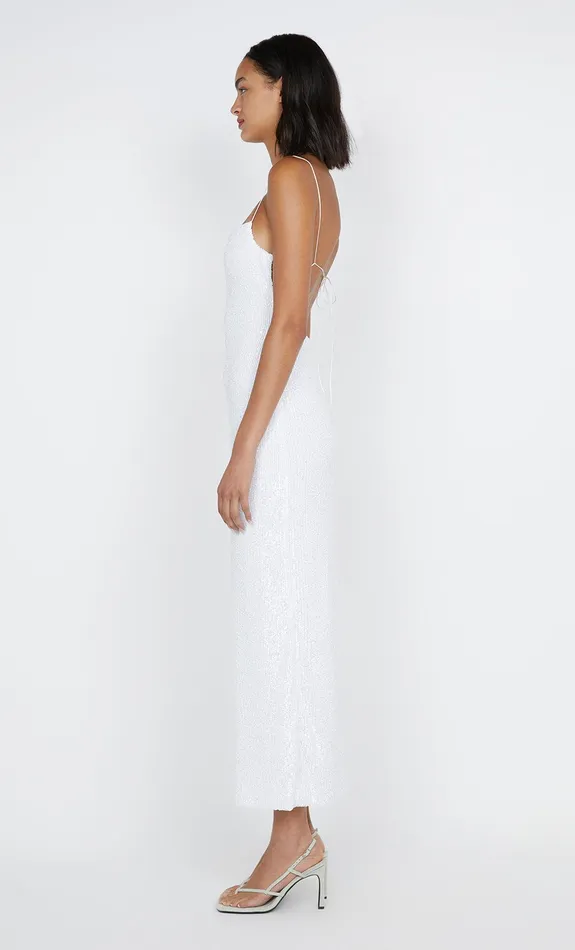 Bec Bridge Dresses AALIYAH SEQUIN MAXI DRESS White 8211 Women