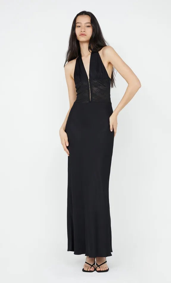 Bec Bridge Dresses AKARI HALTER DRESS Black 8211 Women