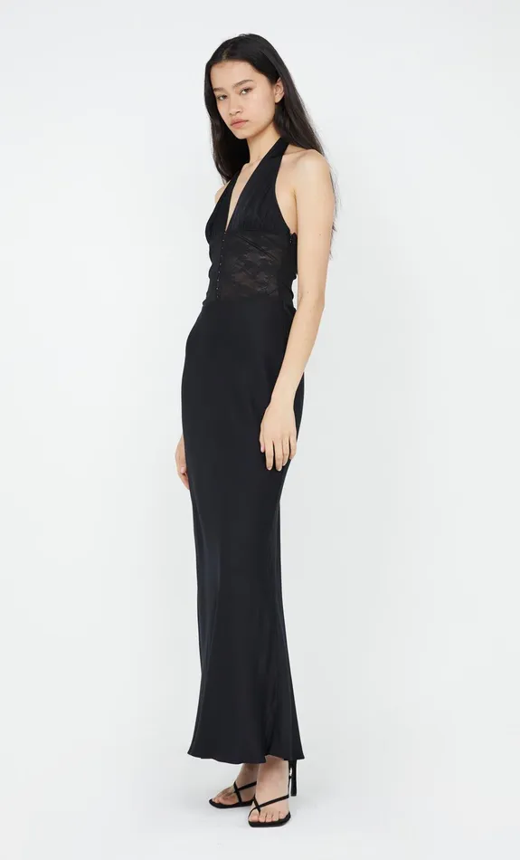 Bec Bridge Dresses AKARI HALTER DRESS Black 8211 Women
