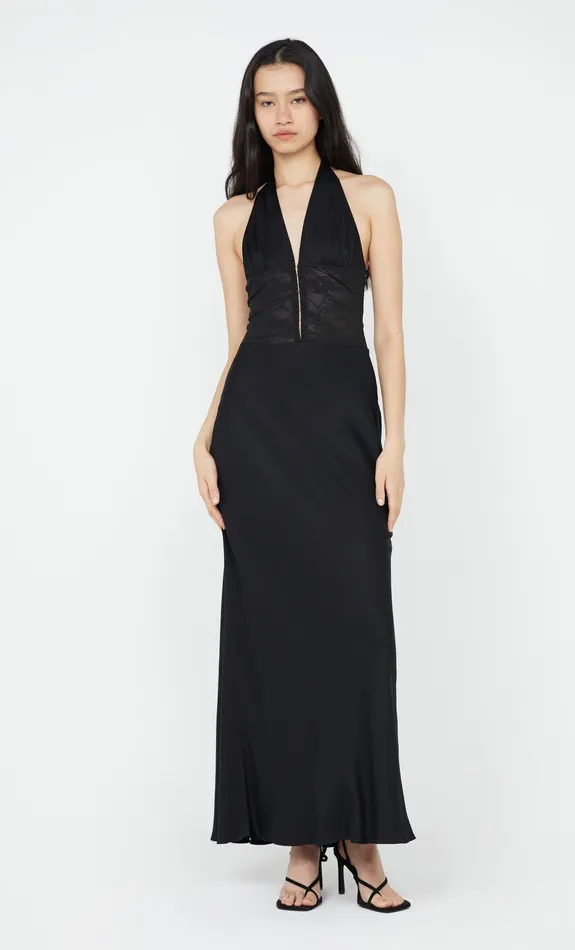 Bec Bridge Dresses AKARI HALTER DRESS Black 8211 Women