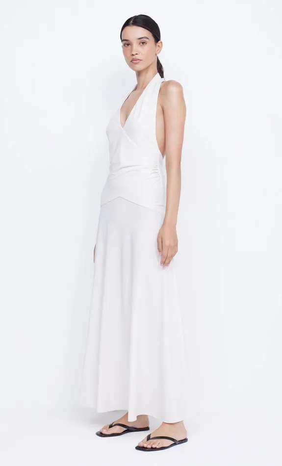 Bec Bridge Dresses BLANCHE HALTER MAXI DRESS Ivory 8211 Women