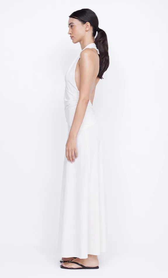 Bec Bridge Dresses BLANCHE HALTER MAXI DRESS Ivory 8211 Women