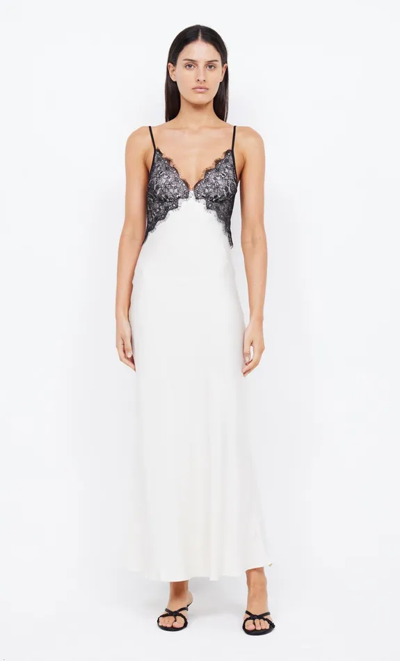 Bec Bridge Dresses EMERY LACE MAXI DRESS Ivoryblack 8211 Women