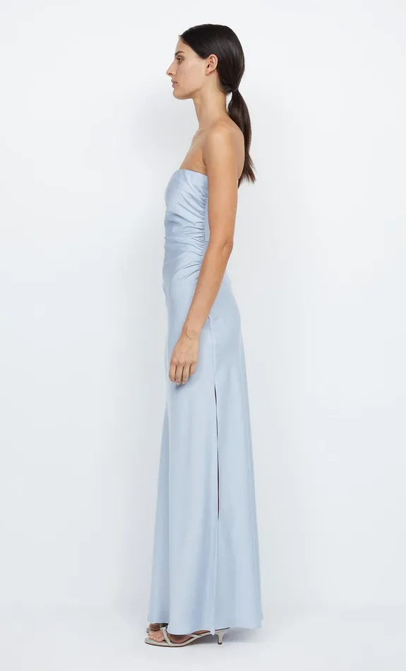 Bec Bridge Dresses ETERNITY STRAPLESS MAXI Dusty Blue 8211 Women
