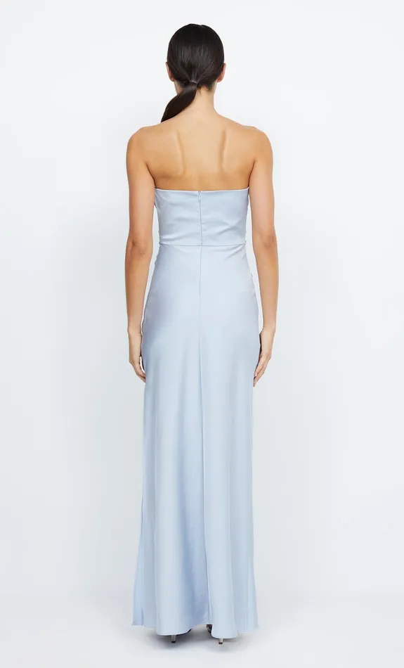 Bec Bridge Dresses ETERNITY STRAPLESS MAXI Dusty Blue 8211 Women