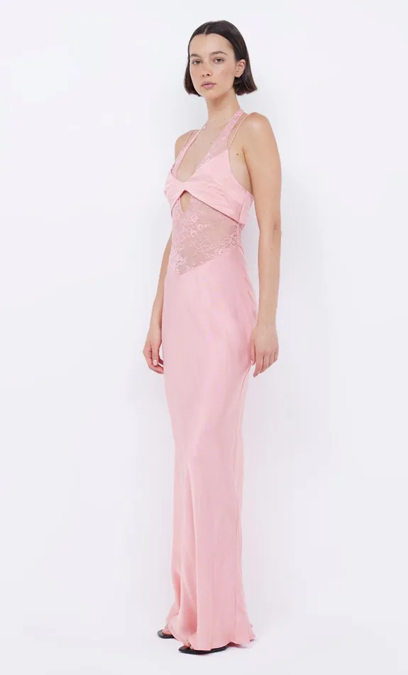 Bec Bridge Dresses LIV HALTER MAXI DRESS Pink Sherbet 8211 Women