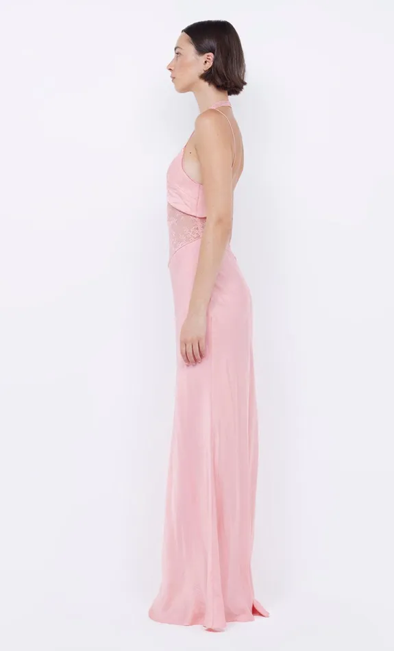 Bec Bridge Dresses LIV HALTER MAXI DRESS Pink Sherbet 8211 Women