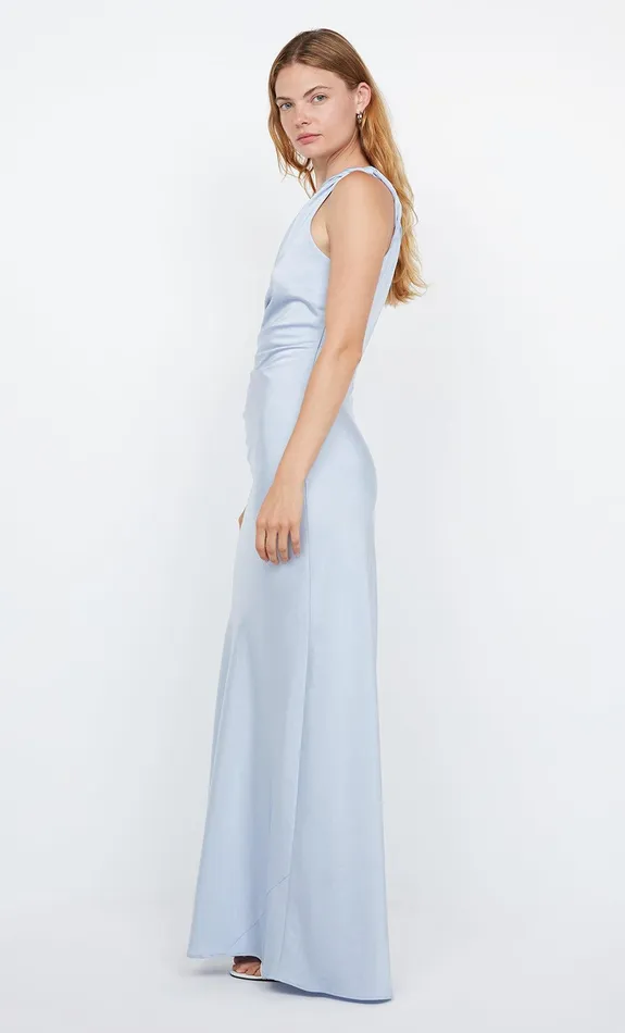 Bec Bridge Dresses LUNETTA ASYM DRESS Dusty Blue 8211 Women