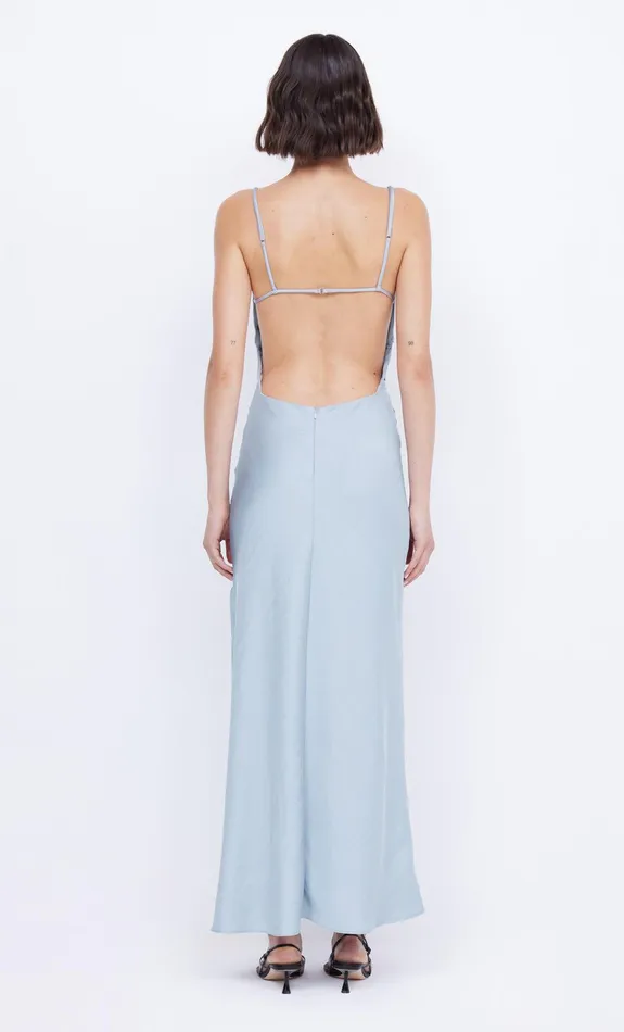 Bec Bridge Dresses MARI LOU GATHERED MAXI DRESS Dove Blue 8211 Women