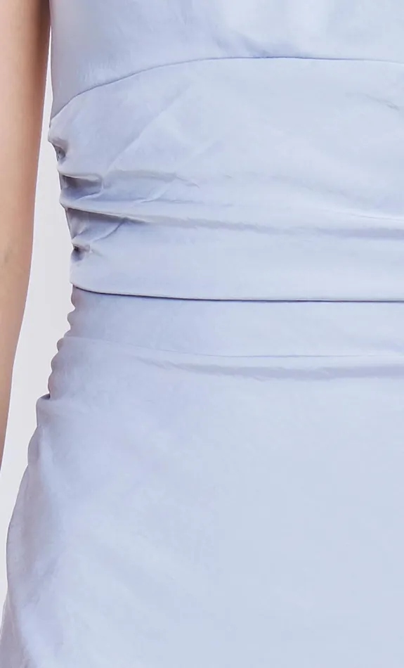 Bec Bridge Dresses MARI LOU GATHERED MAXI DRESS Dove Blue 8211 Women