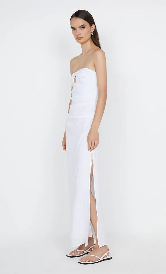 Bec Bridge Dresses MARIANNA STRAPLESS DRESS White 8211 Women