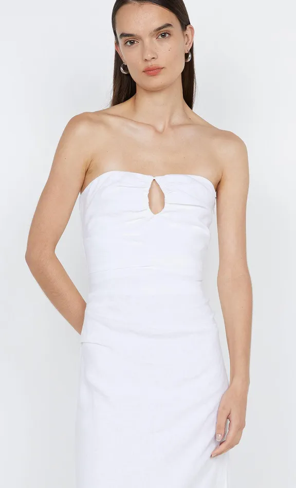 Bec Bridge Dresses MARIANNA STRAPLESS DRESS White 8211 Women