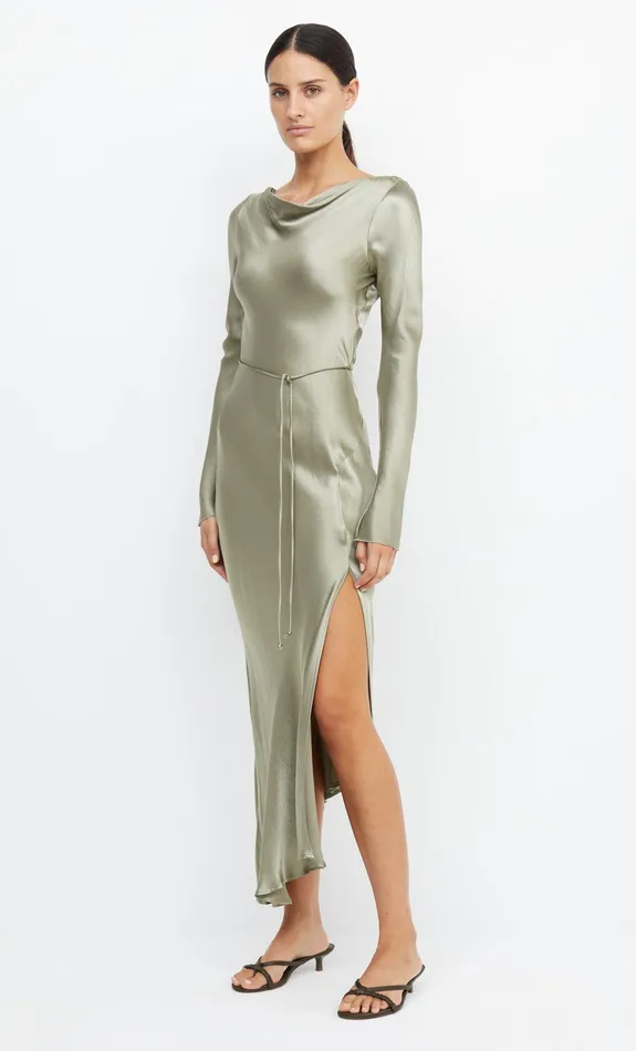 Bec Bridge Dresses MOON DANCE LONG SLEEVE MAXI DRESS Sage 8211 Women