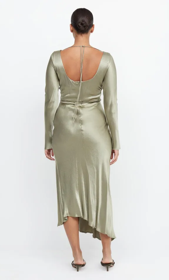 Bec Bridge Dresses MOON DANCE LONG SLEEVE MAXI DRESS Sage 8211 Women